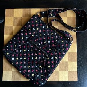 Vera Bradley hipster crossbody bag in Havana dot pattern